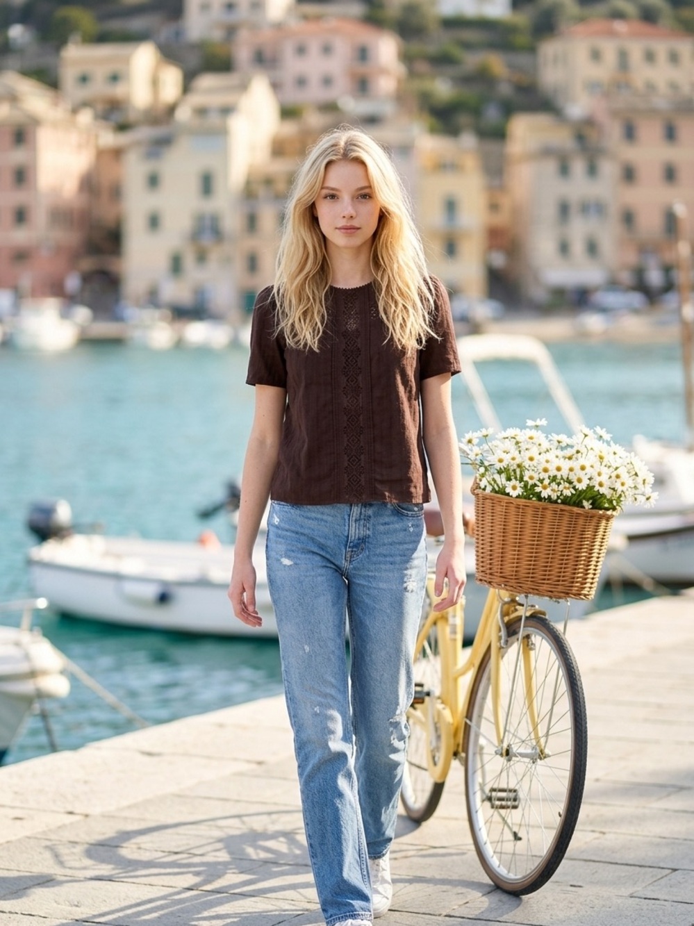 Me+Em Embroidered Coco Soft T-shirt
